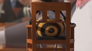 Bee Movie trial scene but it keeps zooming on random things