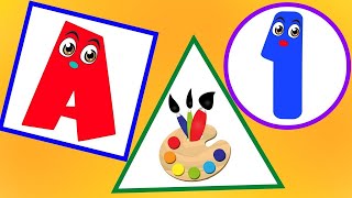 Learn ABC, 123, Colors, Shapes and more | #abcdsong  #123