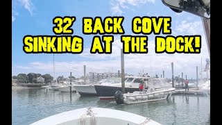 DOCKSIDE SINKER!! - DROPPED RUDDER POST