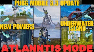 PUBG Mobile 3.3 update leaks 🥵 ATLANTIS mode with new powers😲 and underwater ISLAND😍#jigglypuffyt