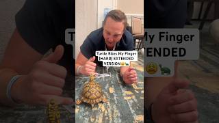 Turtle Bites My Finger (HARD) EXTENDED VERSION😩🐢#shorts #turtle