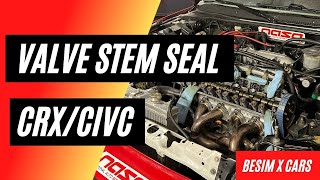 Valve Stem Seal Replacement Honda CRX Civic D16A6