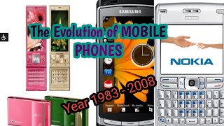 Evolution of Mobile phones part 1(1983-2008)