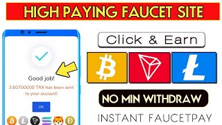 Quickly Earn Free Tron | No minimum withdraw