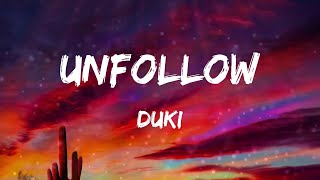 Duki - Unfollow (Letras)