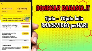 CARA INI BERHASIL 100% PERBANYAK KOIN SNACKVIDEO - Tanpa NuyuL Koin Snackvideo