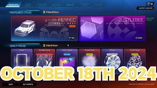 Rocket League ITEM SHOP Daily #17 (18th October 2024) Spider-Man Decals, New BM Decal & Fennec!