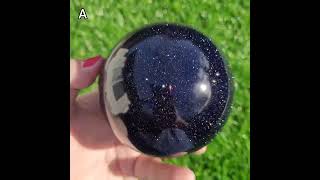 Blue Sandstone Crystal Spheres