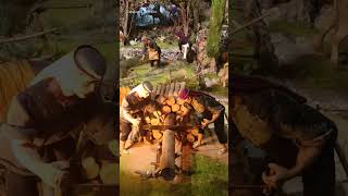 Woodcutters/Nativity scene (Tarragona, Catalonia) Walking tour (Spain) #shorts