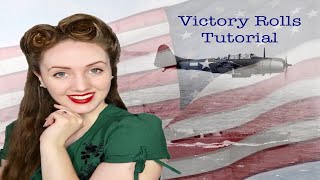 1940's Victory Rolls with LONG HAIR