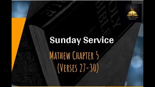 Mathew Chapter 5 (27 to 30)