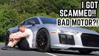 I Got Scammed Buying My Twin Turbo Audi R8, Bad Motor?! Clutches, Electrical Issues...