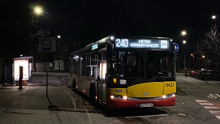 ☄️[#86] 240 ➡️ Metro Kondratowicza 🚍 Solaris Urbino 12 #9437 - Arriva Bus Trans. sp. z.o.o.☄️