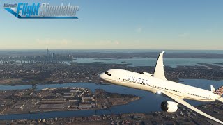 Microsoft Flight Simulator: Newark, NJ - Los Angeles, CA - B787 Medium Haul