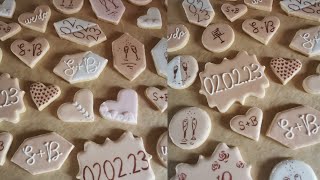 😍royal icing Cookies Rezept - royal icing Kekse Hochzeit Gastgeschenk