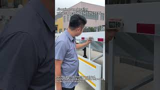 Quality inspector check the paint film#manufacturer #factory #flatbedtrailer #trailer  #automobile