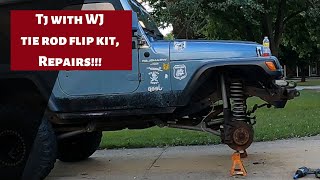 Repairing a WJ flip kit on a Tj!! WTH!!!!Crazy