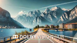 Вождение в Италии 4K Dolby Vision HDR - Путешествие в Лекко, озеро Комо