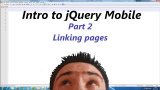 jQuery Mobile Lesson 2 - Linking pages