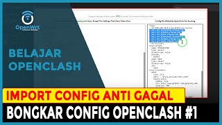 IMPORT CONFIG OPENCLASH AGAR TIDAK GAGAL