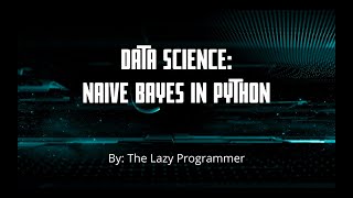 Data Science & Machine Learning: Naive Bayes in Python Promo