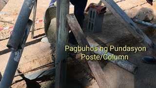 New Project Update  Pagbuhos ng Pundasyon sa  Poste/#27