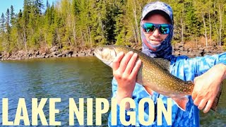 Early Spring visit to famous Lake Nipigon in search of Pike.