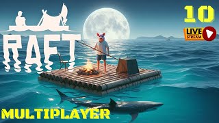 Raft : Caravan Town TIME In This Endless Ocean Survival : Multiplayer