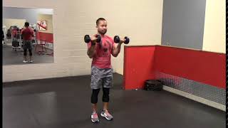 Standing Dumbbell Bicep Curl - Supinating Grip