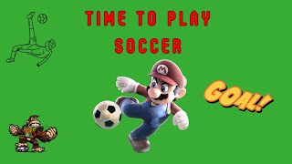 Super Mario Bros Prep for Soccer Match & Learn English Together!