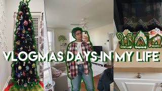 vlogmas | decorating w/ my mom, planning, + making gingerbread houses