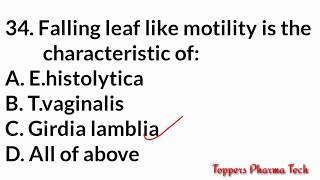 Microbiology MCQ | Pharmacist Exam Question Paper