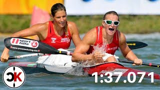 Yvonne Schuring and Viktoria Schwarz K2 500m World Record