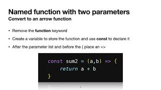 CTEC 126: JavaScript Arrow Functions