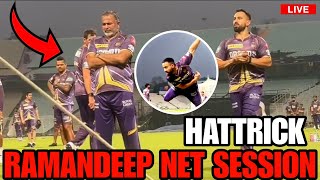 IPL 2024: Ramandeep Singh New Surprise Batting & Bowling Practice | KKR vs RCB 2024