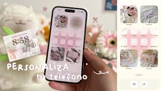 𐙚  ₊˚  decorando mi celular coquette *fácil* · iphone 14 pro 🎀