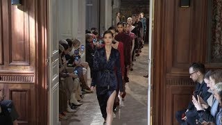 Models and designer on the runway for the Altuzarra Fashion Show in Paris