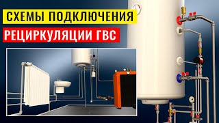 Для чего нужна рециркуляция ГВС. Схемы подключения рециркуляции с бойлером косвенного нагрева.