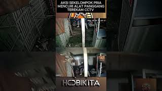 aksi beberapa pria mengambil sebuah alat panggangan ayam. #cctv #kriminal #hobikita