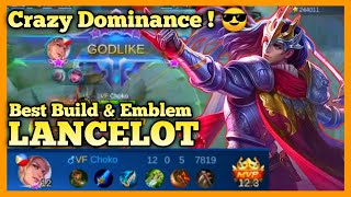 LANCELOT BEST BUILD 2020, TOP GLOBAL LANCELOT, MOBILE LEGENDS, LANCELOT GAMEPLAY, SEASON 18, MLBB