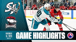 AHL HIGHLIGHTS | San Jose Barracuda vs Charlotte Checkers | Nov 10, 2023