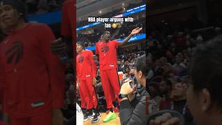 NBA player argues with fan 😳 #nba #barstoolsports