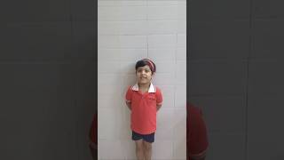 हाथी राजा कहाँ चले #Hindi rhyme by Prashvvi #ytshorts #kindergarteners