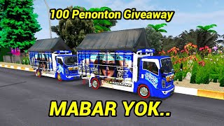 Mabar BUSSID Konvoi Truck dan Bus ( Tembus 100 Penonton Live Giveaway )