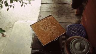 How to grill Thai custard by grandma, Photaram, Ratchaburi