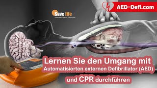 Lernen Sie, wie man #Automatisierter_externer_Defibrillator (AED)und wie man eine #HLW durchführt