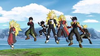 Xeno ssj3 Goku and Vegeta in super dragonball heroes world mission