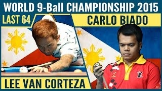 Lee Van Corteza vs Carlo Biado | Last 64 2015 World 9-ball Pool Championship