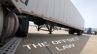 Truck Backing Ep1 The Offset Law - What experienced Truck Drivers know that most beginners don't.