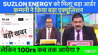 Suzlon Energy को मिला बड़ा आर्डर।Suzlon energy share latest news|Suzlon energy revised targets